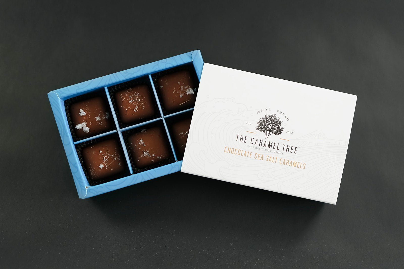 Sea Salt Chocolate Covered Caramel - The Caramel Tree